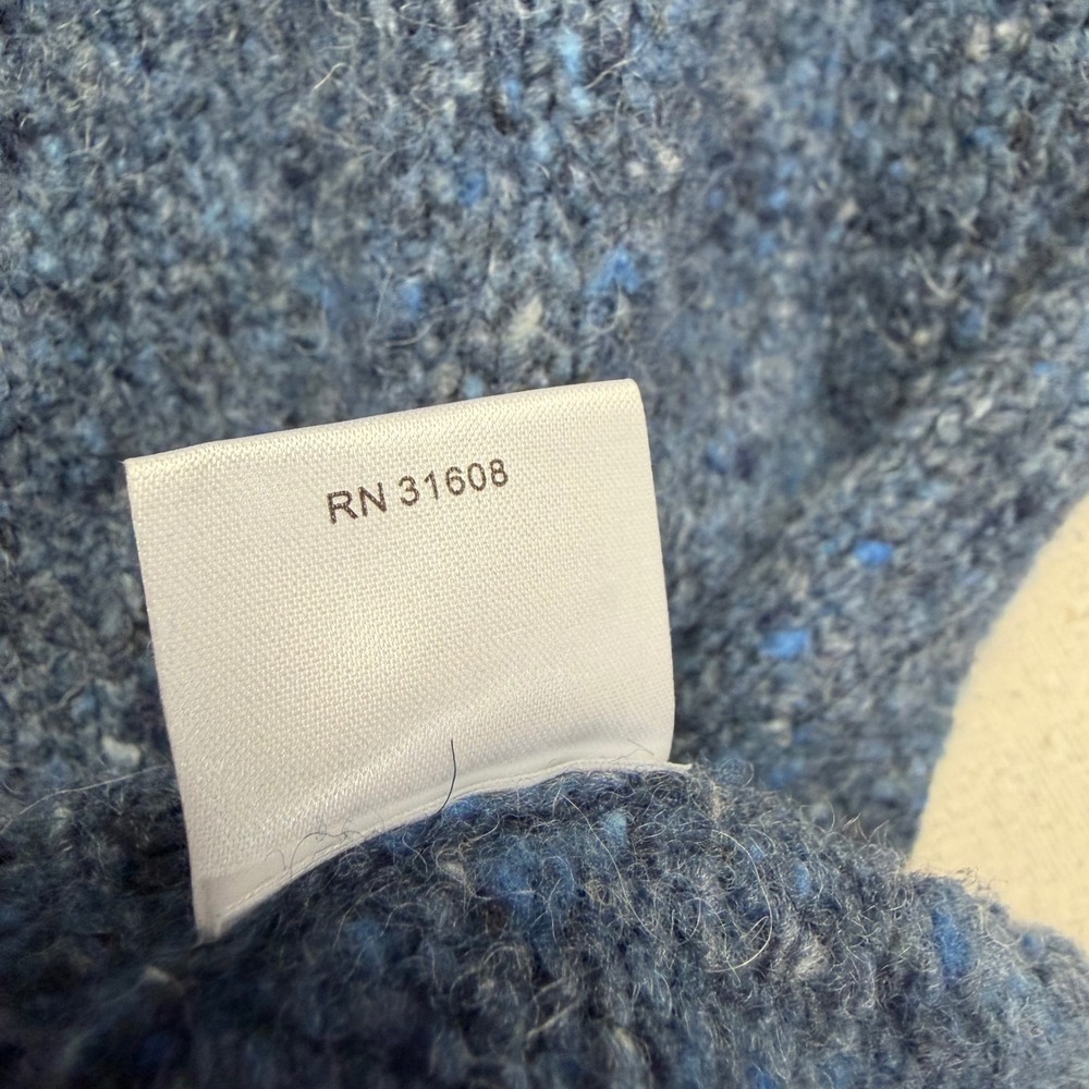 Jos. A. Bank 1905 Mens Blue Merino Wool Alpaca Blend Quarter Zip‎ Sweater Medium - Picture 7 of 16